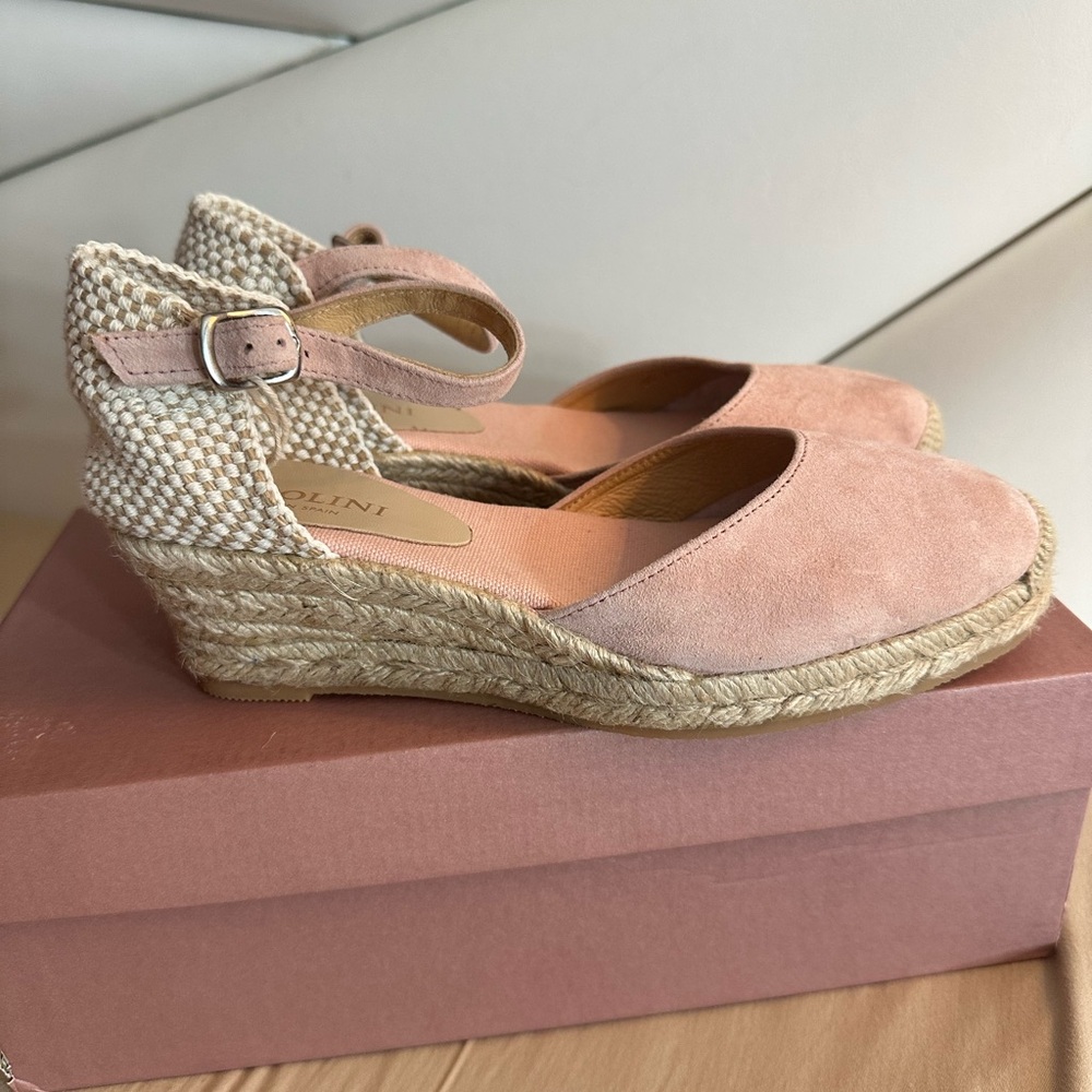 CARLO PAZOLINI ESPADRILLES SIZE 36 LEATHER